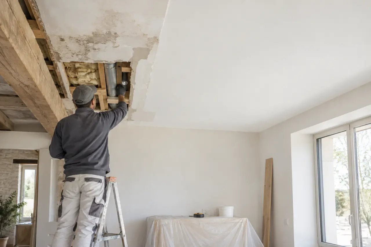 Rénover un plafond durablement : traiter les causes avant de choisir la finition