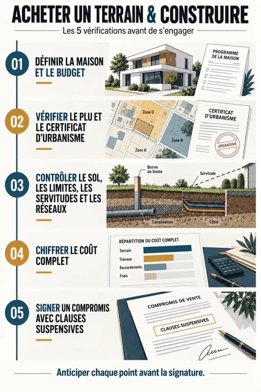 Étapes clés pour acheter un terrain et construire une maison