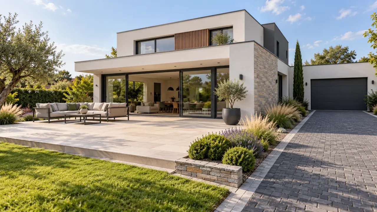 Pavage ou dallage extérieur : quel revêtement pour la terrasse et l’allée ?