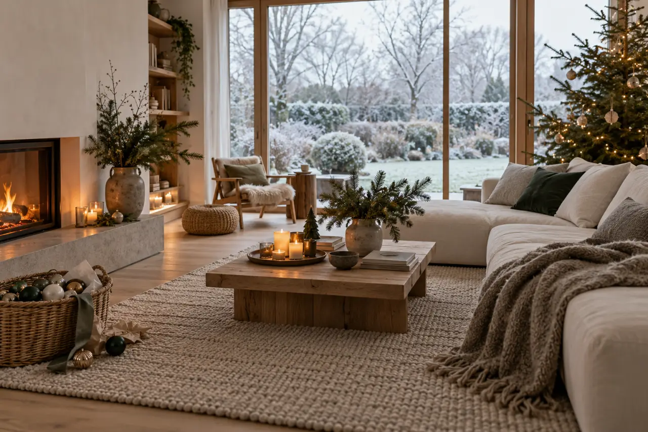 Décoration hiver maison : créez une ambiance douce après Noël, sans surcharge