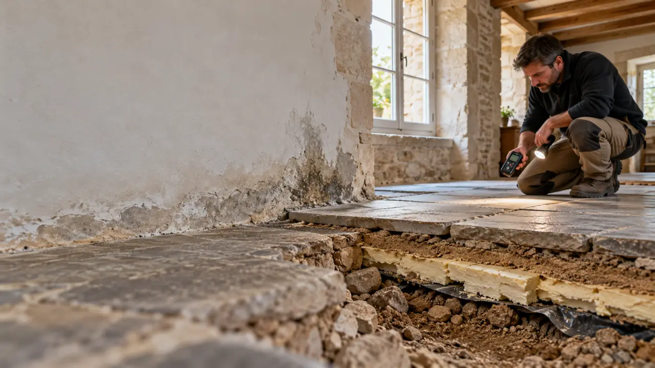 Isoler le sol d’une maison ancienne : l’humidité peut ruiner vos travaux
